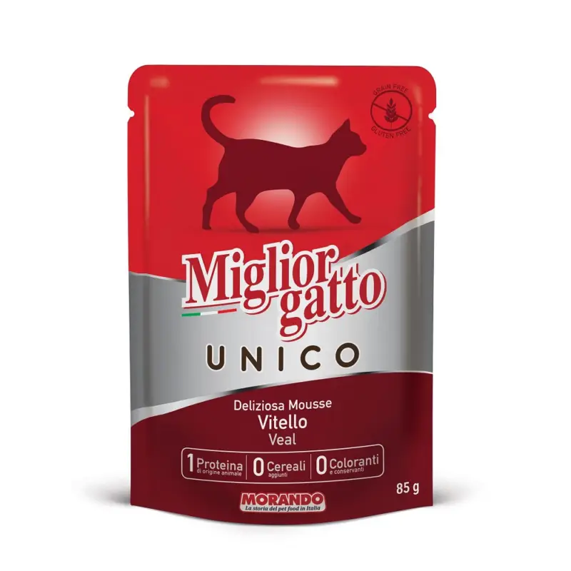 Přímo Od Výrobce Miglior Gatto Unico kapsička telecí 85g