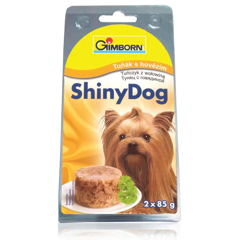 Cenově Výhodný ShinyDog tuňák+hovězí (2x85g)