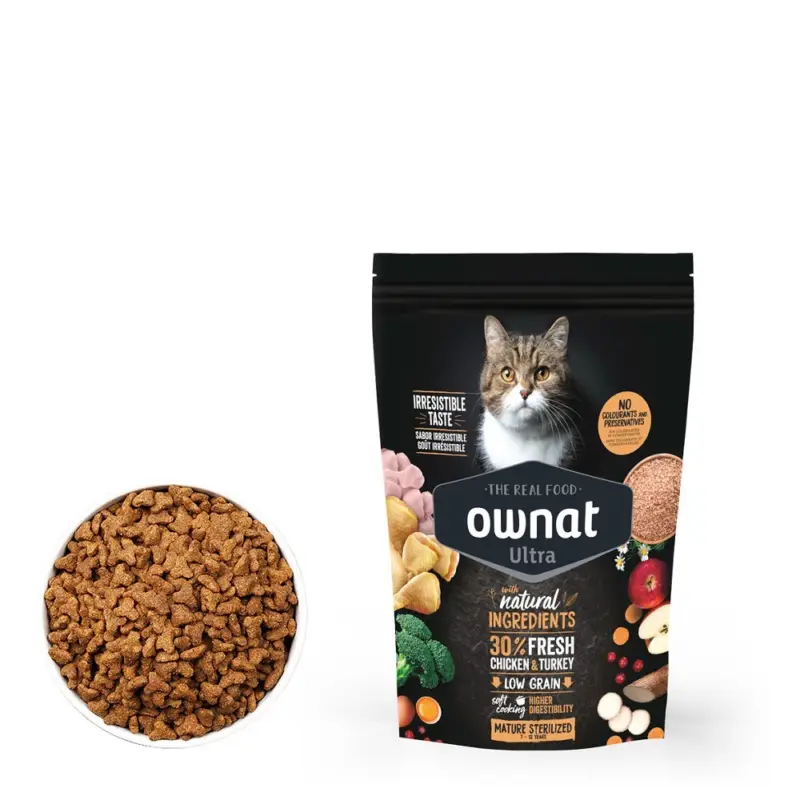 OWNAT ULTRA CAT Mature Sterilized 400g Hit Sezóny