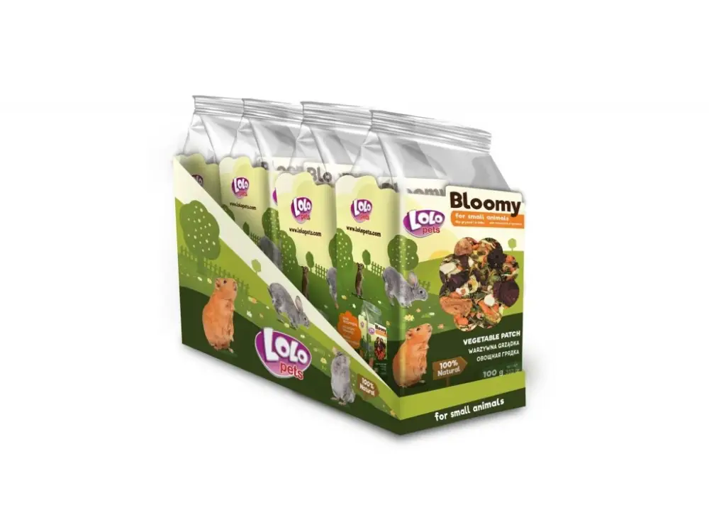Speciální Cena LOLO VITA HERBAL zeleninové plátky pro hlodavce 100g