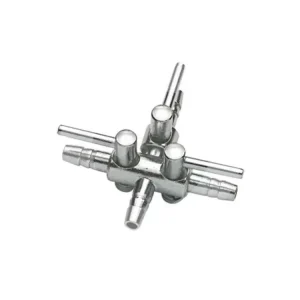 Hit Sezóny HOBBY Příslušenství Třícestný vzduchový kohout 4/6 mm, kovový