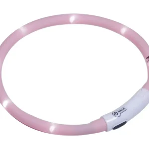 Nízká Cena Nobby Led Puppy svítící kroužek silikon růžová 45cm