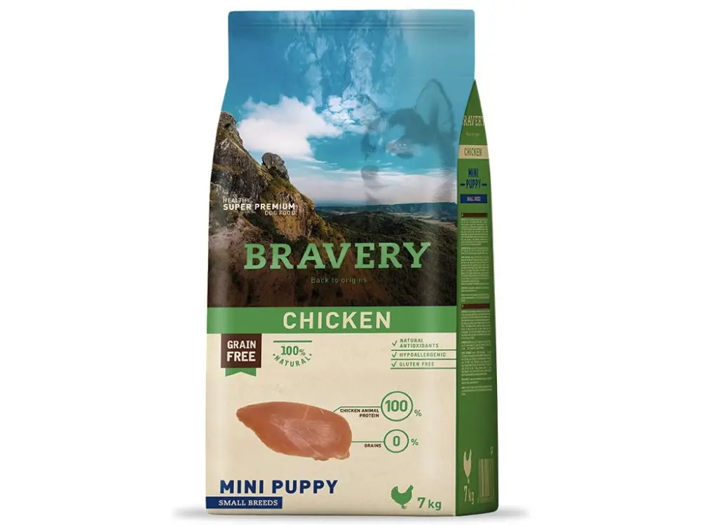 Nakupujte Hned Bravery dog PUPPY mini CHICKEN+ Dáreček k objednávce