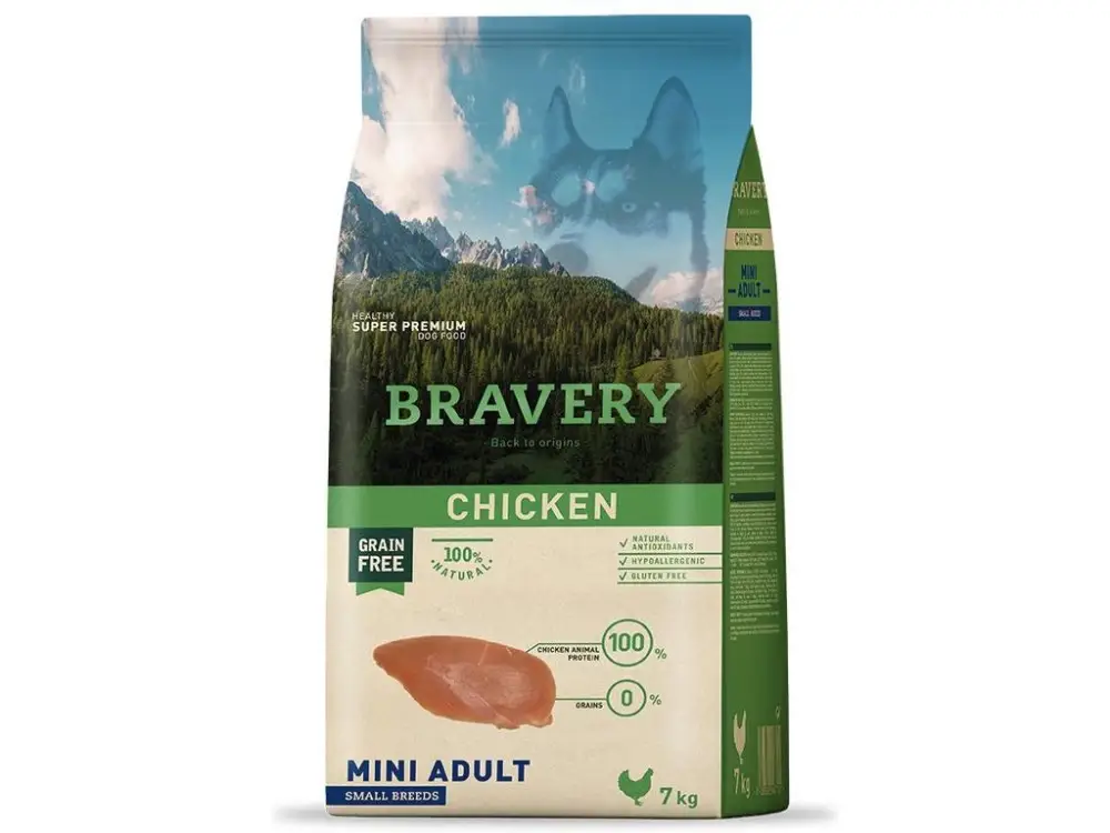Expresní Doručení BRAVERY dog ADULT mini CHICKEN+ Dáreček k objednávce