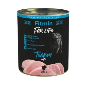 Autentický Fitmin Dog For Life konzerva Turkey 800 g