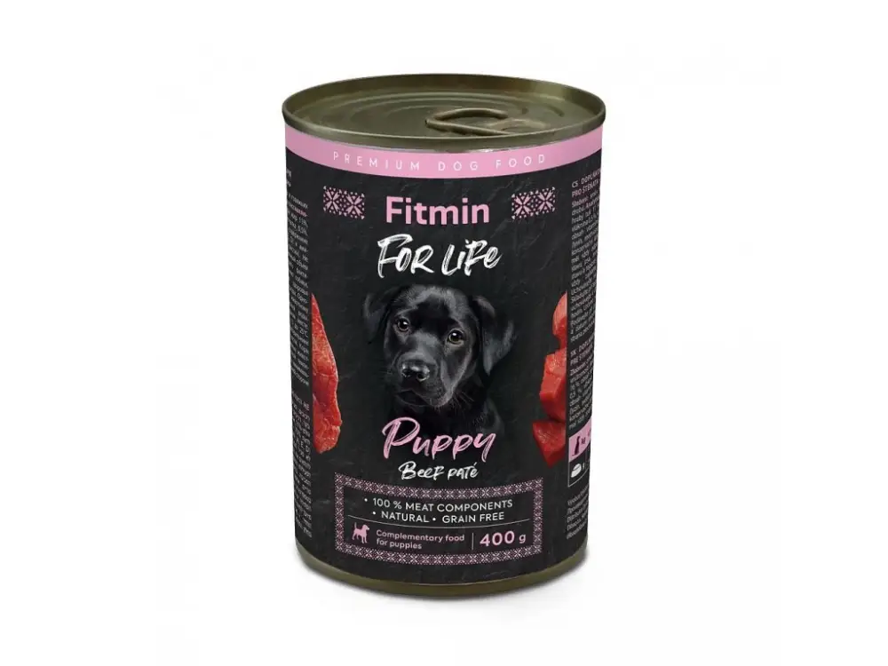Nejlepší Cena Fitmin Dog For Life konzerva Puppy Beef 400 g