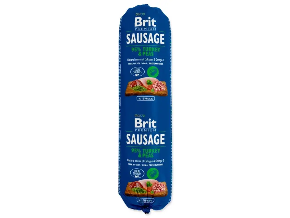 Salám BRIT Premium Dog Krocan a hrášek 800g Bezpečná Platba