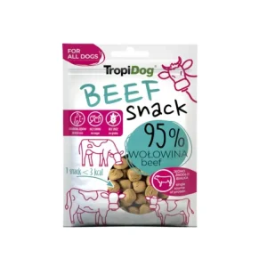 Pamlsek TropiDog Beef Snack Dog 70g Sezónní Sleva