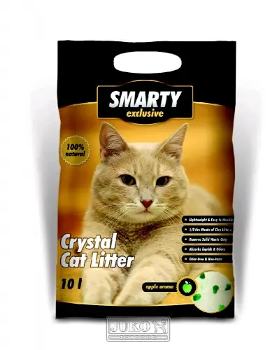 Silikátové stelivo pro kočky SMARTY EXCLUSIVE 10 litrů TOP CENA Finální Výprodej