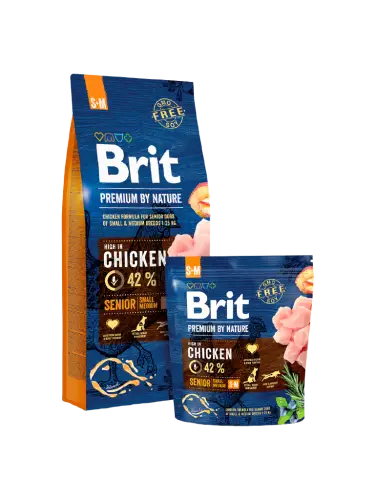 Brit Premium by Nature Senior S+M 3kg Sezónní Sleva