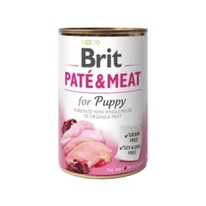 BRIT PATÉ & MEAT - PUPPY 400g Výprodej