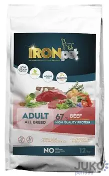 Ověřený IRONpet BEEF Adult All Breed 12kg