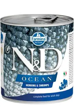 N&D DOG OCEAN Adult Herring & Shrimps 285g Jen Po Omezenou Doba