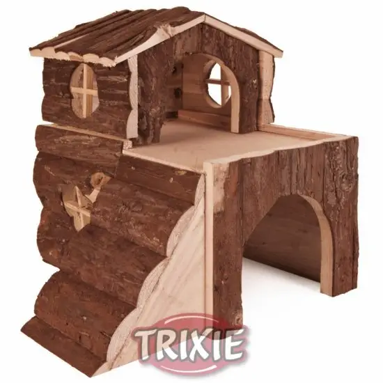 Dřevěný domek BJORK pro křečky, 2 místnosti 15 x 15 x 16 cm Cenová Bomba