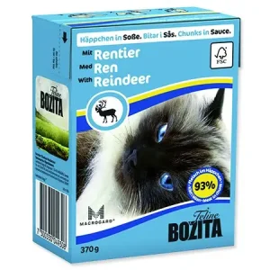 Bozita Cat kousky v omáčce se sobím masem, tetrapak 370 g Výhodná Nabídka