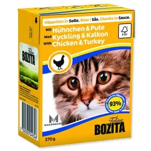 Přímo Od Výrobce BOZITA kousky v omáčce s kuřecím a krůtím masem - Tetra Pak 370g