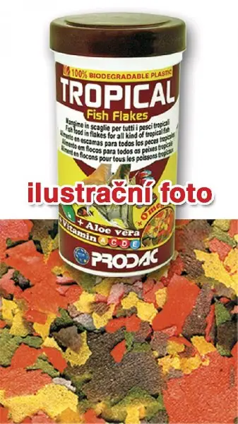 Prodac Tropical Fish Flakes - univerzální krmivo, 100ml/20g Výhodná Nabídka