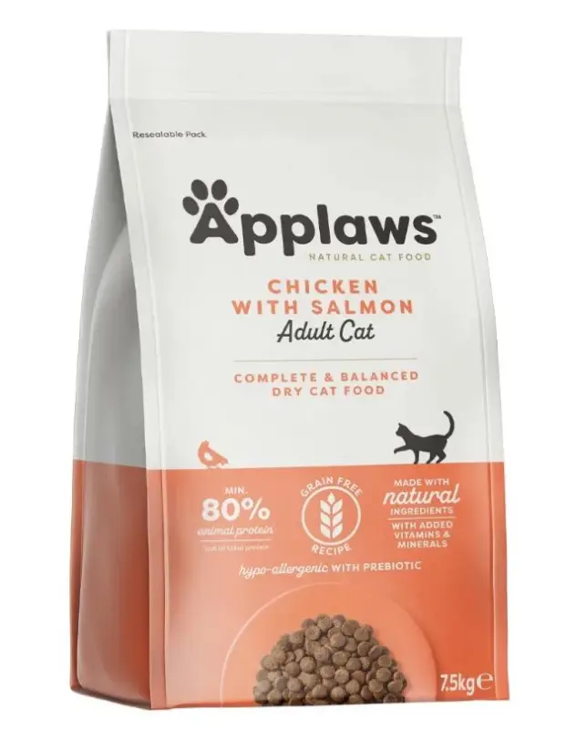 Applaws cat Adult kuře & losos 7,5 kg Rychlé Dodání