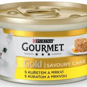 Cenový Hit Gourmet Gold Savoury Cake s kuřecím a mrkví 85 g