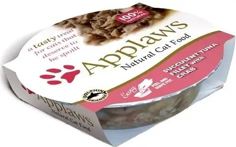 Applaws Cat miska tuňákové filety a krab 60 g Levný