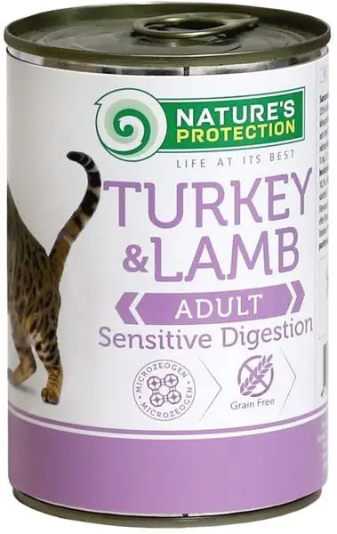 Víkendová Akce Natures Protection Cat konz.Sensitive krůta/jehně 400 g
