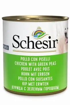 Objednat Nyní Schesir dog konz. kuře se zeleným hráškem 285 g