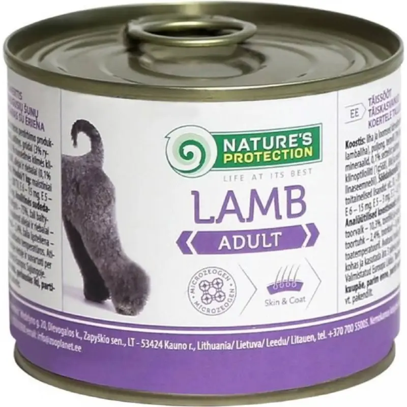 Nature´s Protection Dog Adult jehně 200 g Výprodej