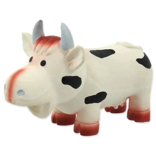 Hračka DOG FANTASY Latex kráva se zvukem 18 cm 18 cm 1ks Cenová Bomba