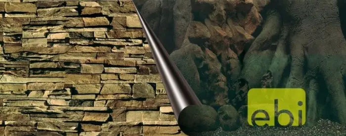 Pozadí akvarijní Tree+Rock Duvo+ 120 x 50 cm Vysoce Kvalitní