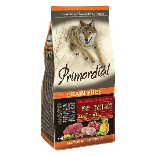 Expresní Doručení Primordial Grain Free Adult Buffalo and Mackerel 12 kg