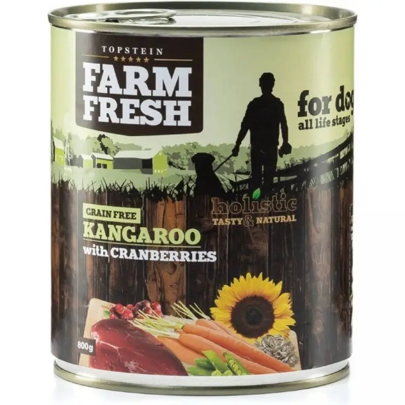 Tovární Cena Topstein Farm Fresh klokan & brusinky 800 g