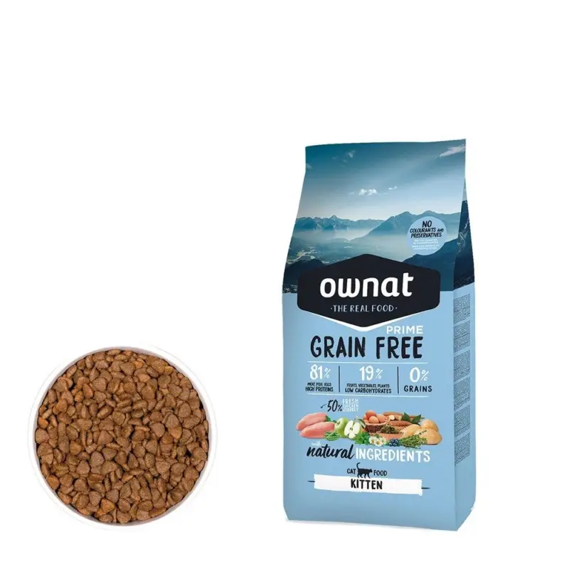 OWNAT GF PRIME CAT Kitten 1kg Tovární Cena
