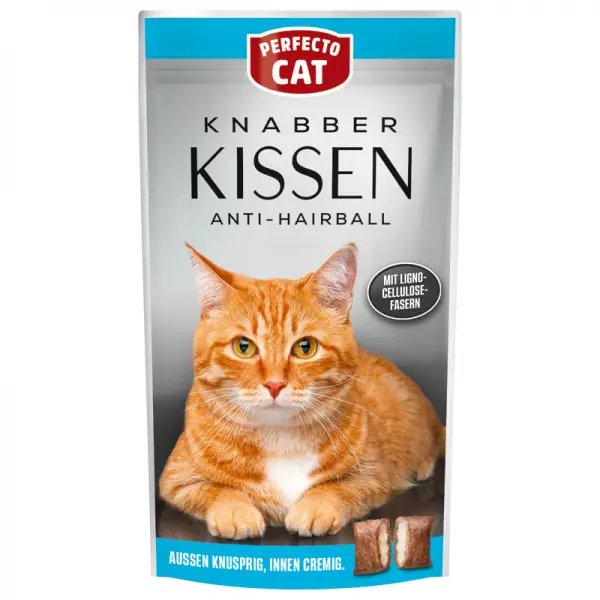 Ihned K Objednání Perfecto Cat Feine Knabber Kissen Anti Hairball 50g