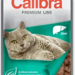 Calibra Catkapsa Premium Sterilised Liver 100g Speciální Cena