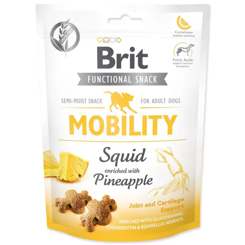 Finální Výprodej Brit Care Dog Functional Snack Mobility Squid 150g