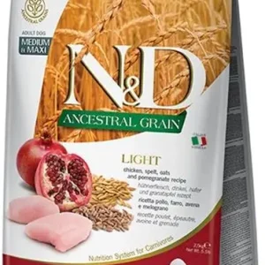 Nejlepší Volba N&D LG DOG Light M/L Chicken&Pomegranate 2,5kg