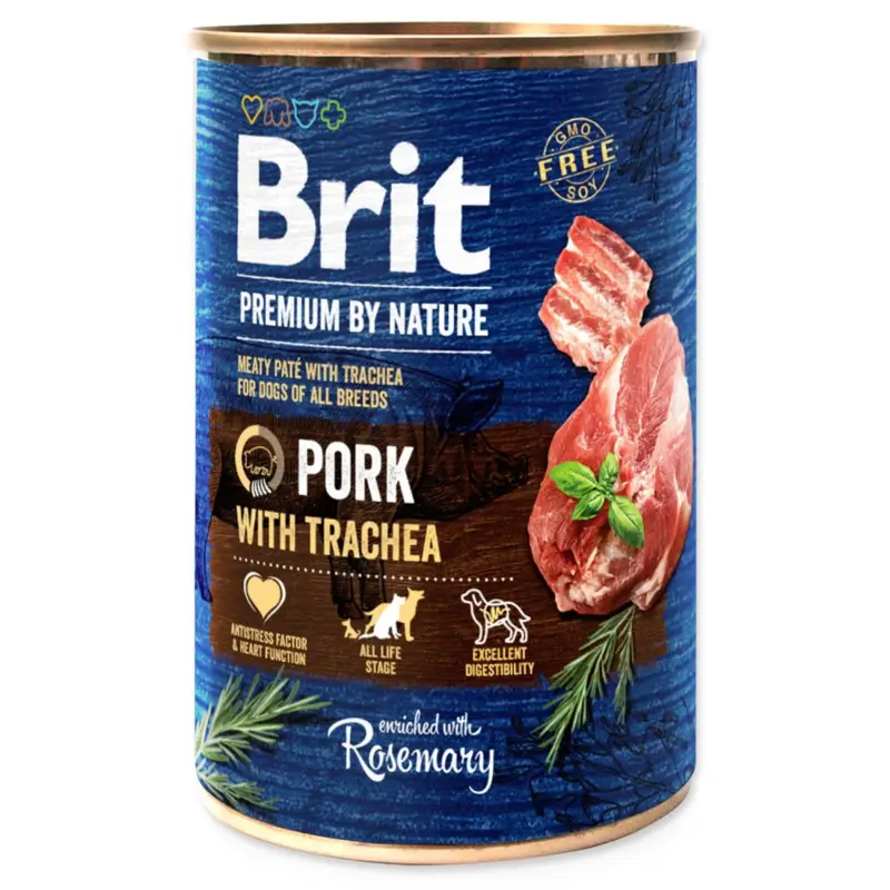 Akce Brit Premium Dog by Naturekonz Pork & Trachea 400g