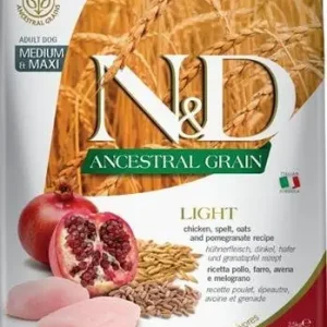Vysoce Kvalitní N&D LG DOG Adult M/L Chicken & Pomegranate 2,5kg