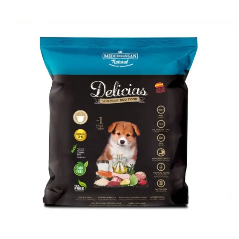 Delicias Dog Puppy Soft poloměkké krmivo 800 g Výhodná Nabídka