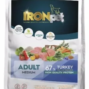 Aktuální IRONpet Dog Adult Medium Turkey (Krocan) 12 kg