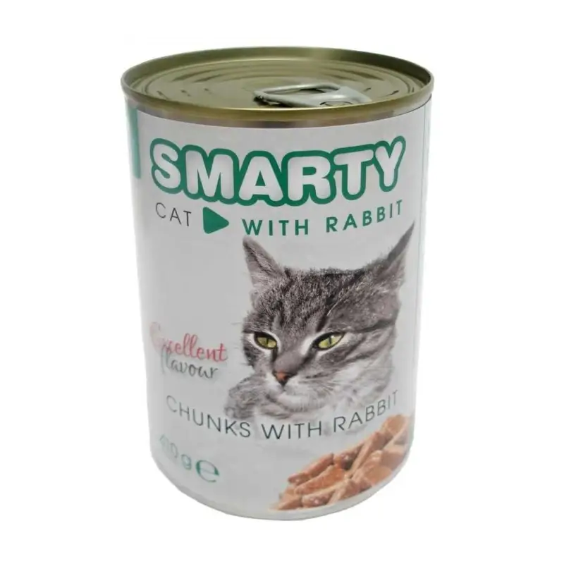 Tovární Cena SMARTY chunks CAT 410g KRÁLÍK