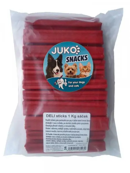 Cenová Bomba Deli sticks Hovězí JUKO Snacks 1 kg