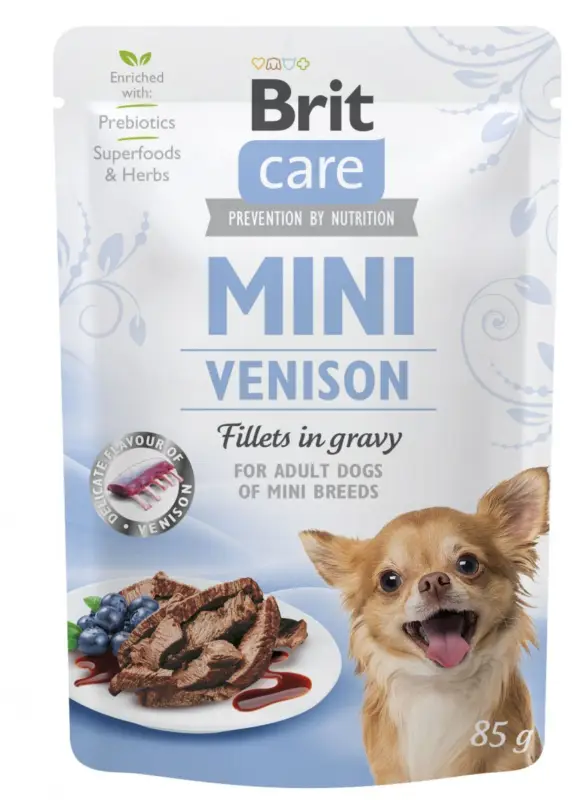 Brit Care Dog Mini Venison fillets in gravy 85g Cenově Výhodný
