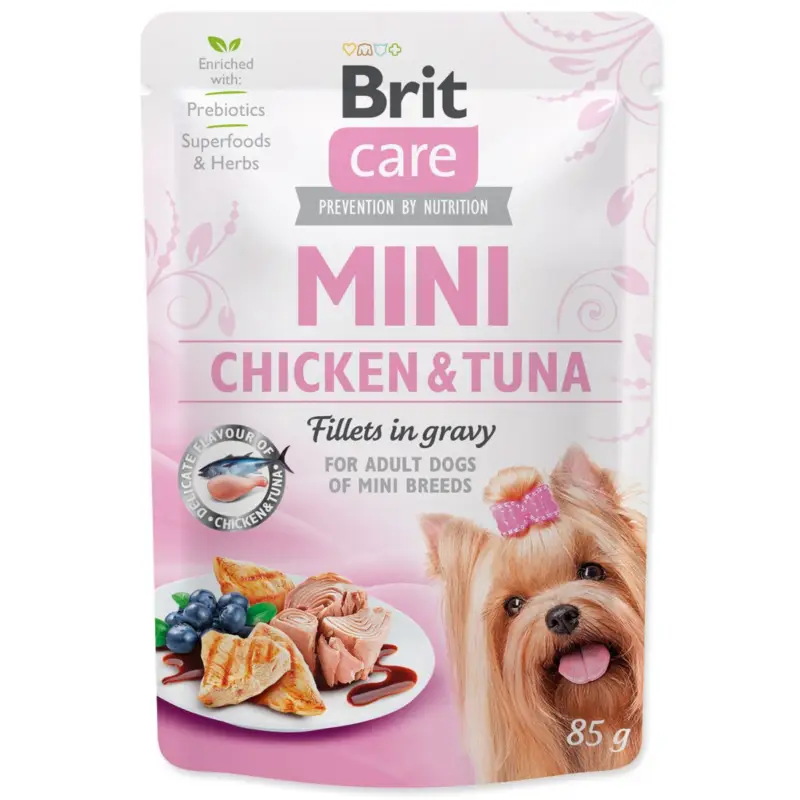 Brit Care Mini Dog kaps. Chicken&Tuna fillets in gravy 85 g Objednat Nyní
