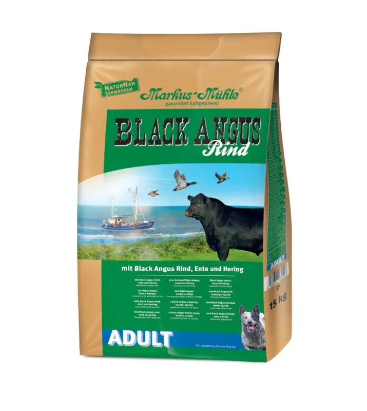Black Angus Adult granule lisované za studena s hovězím masem 15kg Víkendová Akce