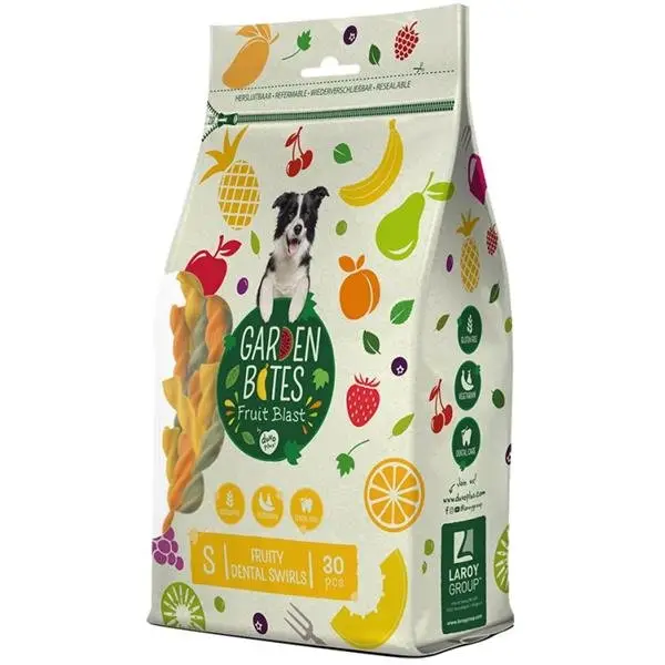 Autentický Garden Bites Fruity - kroucená tyčka S