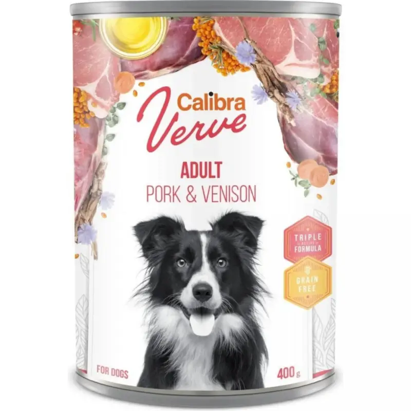 Calibra Dog Verve GF Adult Pork&Venison 400g Vysoce Kvalitní