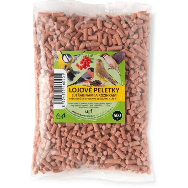 Lojové peletky s jeřabinami a rozinkami UGF 500g Hit Sezóny
