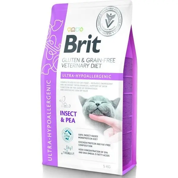 Výprodej Brit Veterinary Diets Cat Ultra-hypoallergenic 5 kg