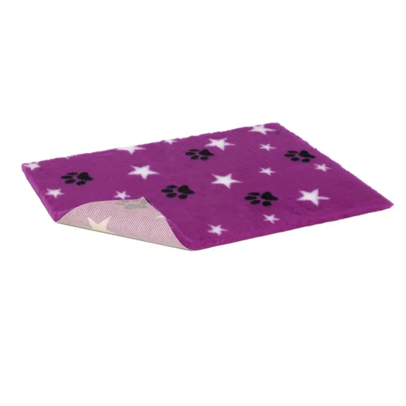 Vetbed protiskluz / Drybed purpurový packa a hvězda 150 x 100 cm, vlas 30 mm 150 x 100 cm Nakupujte Hned